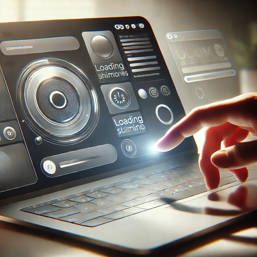 "Illustration of a user interacting with a modern web page showing smooth animations and micro-interactions