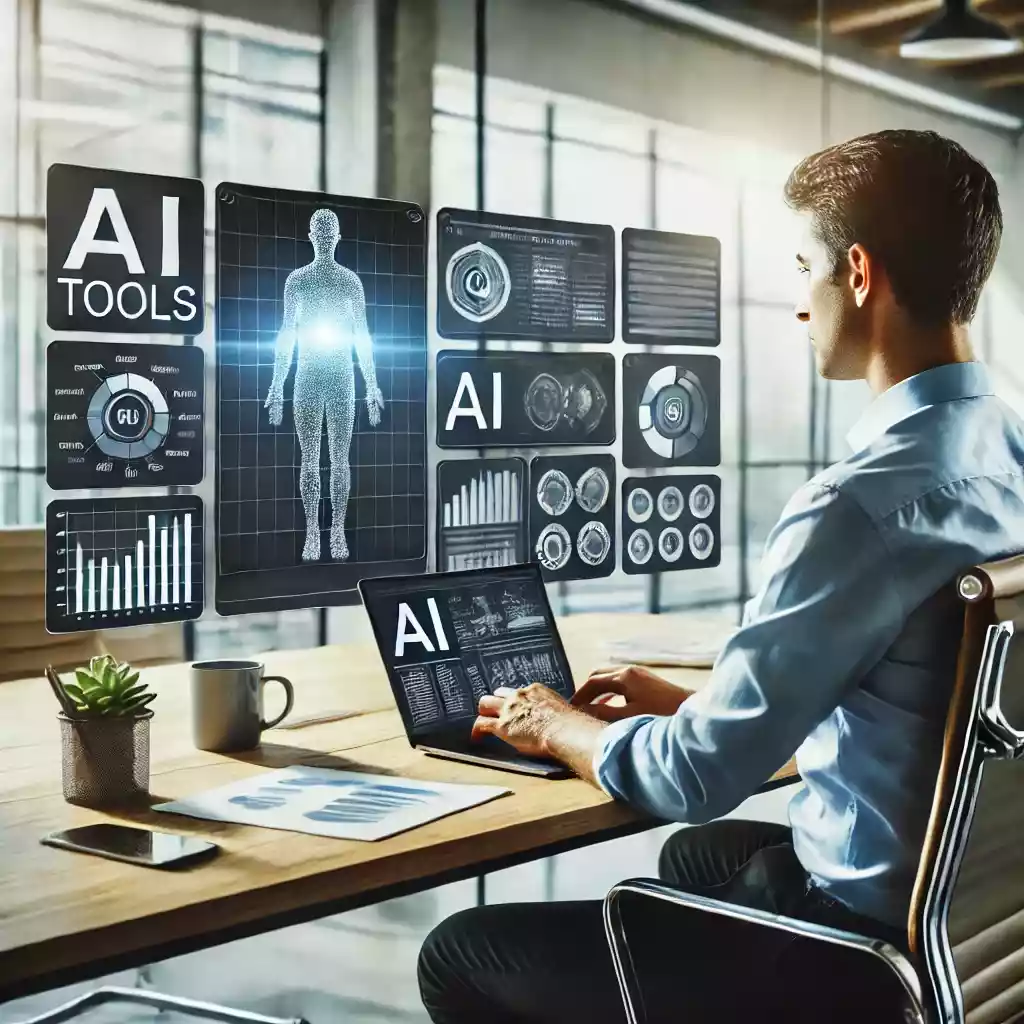 A digital marketer using AI tools